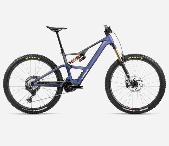 Orbea Rise LT M-Team 630Wh Small Tanzanite Carbon View - Carbon Raw  click to zoom image