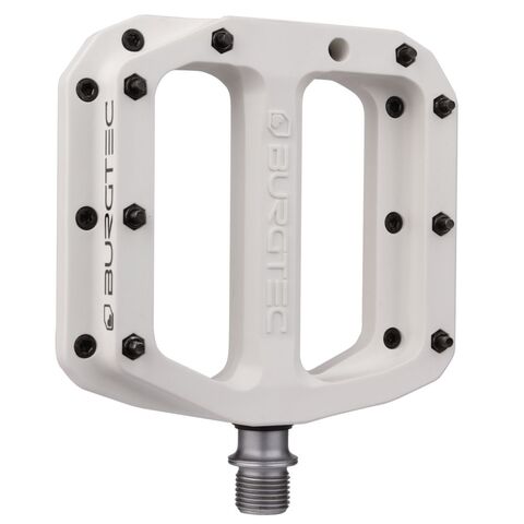 Burgtec Mk4 Composite Pedals  Damn Right White  click to zoom image