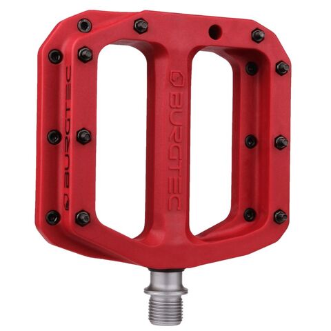 Burgtec Mk4 Composite Pedals  Race Red  click to zoom image