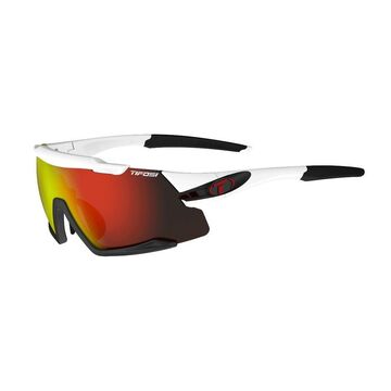 Tifosi Aethon Interchangeable Clarion Lens Sunglasses 2019 White/Black/Clarion Red