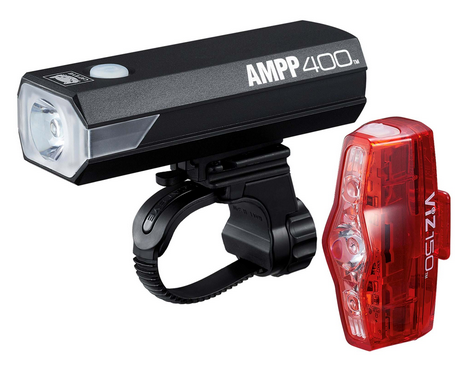 Cateye Ampp 400 / Viz 150 Light Set click to zoom image