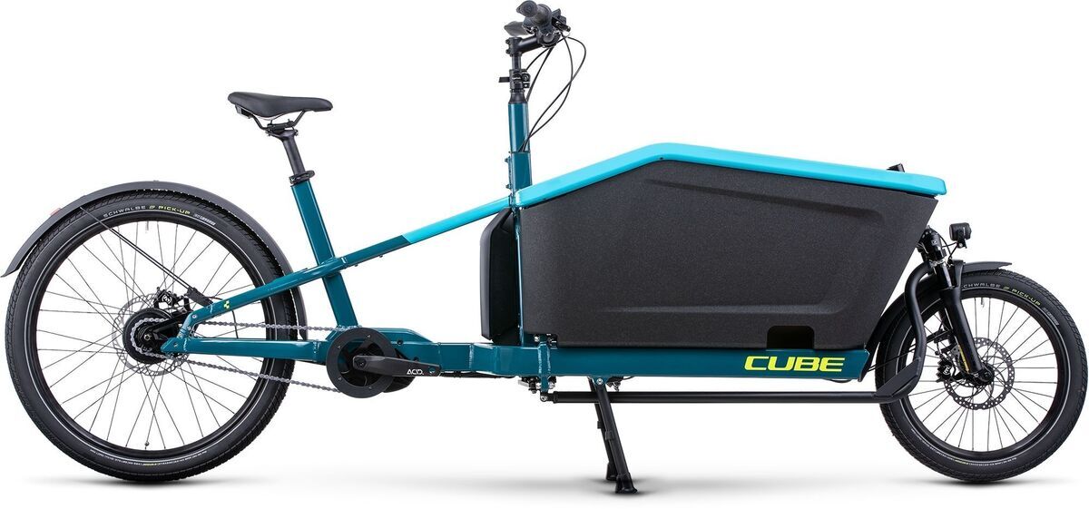 Cube Cargo Hybrid 500 Blue/lime 20" click to zoom image