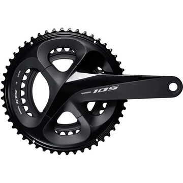 SHIMANO FC-R7000 105 double chainset, HollowTech II 165 mm 53 / 39T, black