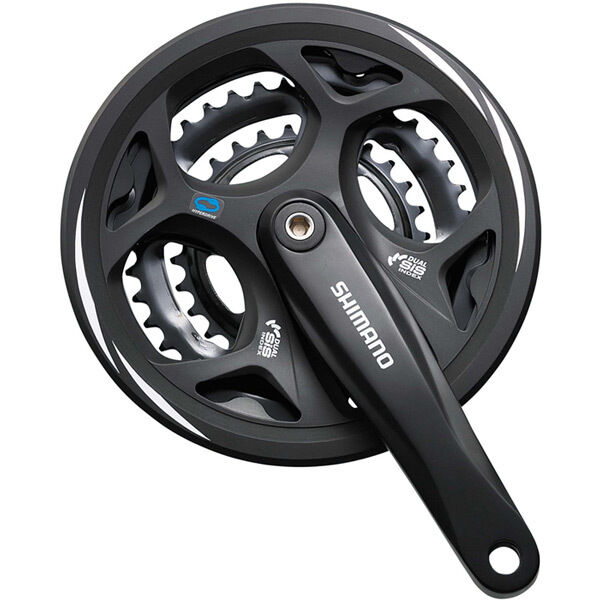 Shimano FC-M311 Altus square taper chainset, 42/32/22T, without chainguard click to zoom image