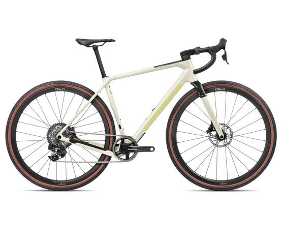 Orbea Terra M21eTEAM 1X XS Ivory White-Spicy Lime  click to zoom image