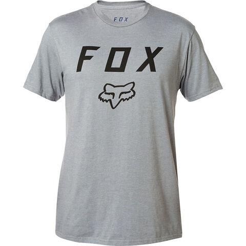 FOX RACING Legacy Moth Basic Tee Small Heather Graphite  click to zoom image