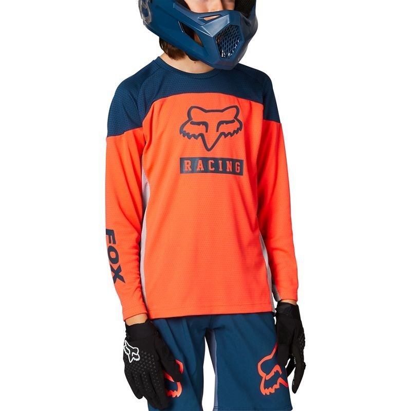 FOX RACING YOUTH DEFEND LONG SLEEVE JERSEY click to zoom image