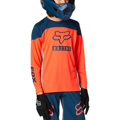 FOX RACING YOUTH DEFEND LONG SLEEVE JERSEY  click to zoom image