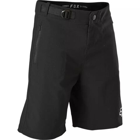 FOX RACING YOUTH RANGER SHORTS WITH LINER 22 Black  click to zoom image