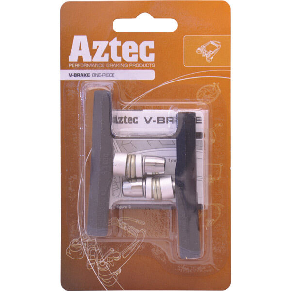 Aztec V-type insert Kevlar Plus brake blocks with rim rake click to zoom image