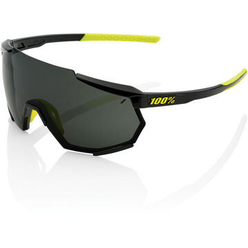 100% Racetrap - Gloss Black - Smoke Lens