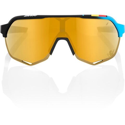 100% S2 - BWR Black - Soft Gold Mirror Lens click to zoom image