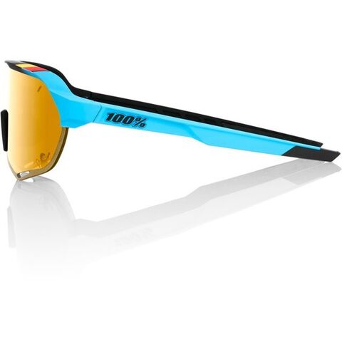 100% S2 - BWR Black - Soft Gold Mirror Lens click to zoom image