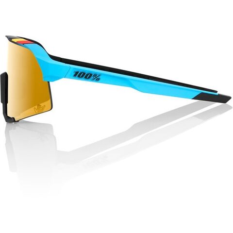 100% S3 - BWR Black - Soft Gold Mirror Lens click to zoom image