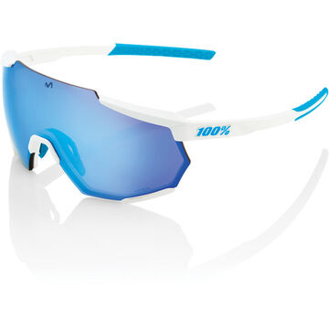 100% Racetrap - Movistar Team White - HiPER Blue Multilayer Mirror Lens