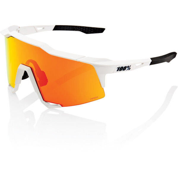 100% Speedcraft - Soft Tact Off White - HiPER Red Multilayer Mirror Lens click to zoom image