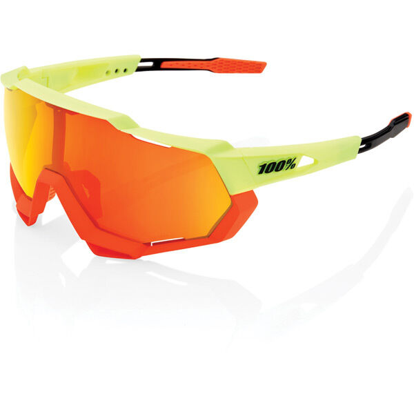 100% Speedtrap - Soft Tact Oxyfire - HiPER Red Multilayer Mirror Lens click to zoom image