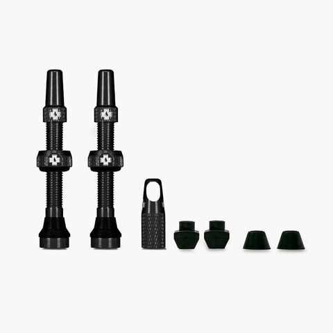 MUC-OFF Tubeless Valves 80mm  Black  click to zoom image