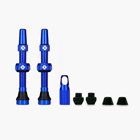 MUC-OFF Tubeless Valves 80mm  Blue  click to zoom image