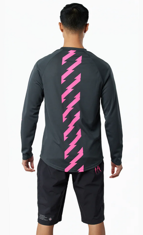 Muc-Off Long Sleeve Mountain Bike Jersey - Grey click to zoom image