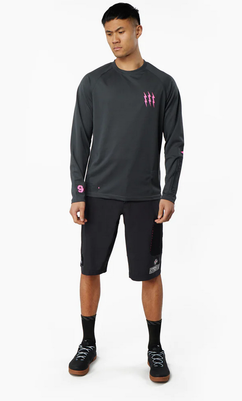 Muc-Off Long Sleeve Mountain Bike Jersey - Grey click to zoom image