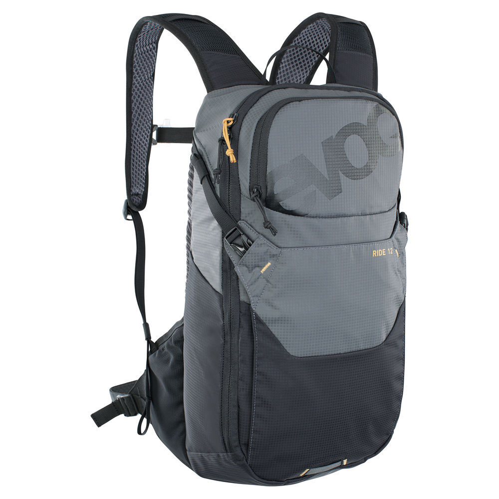Evoc Ride Performance Backpack 12l + 2l Bladder Carbon Grey/Black 12 Litre click to zoom image