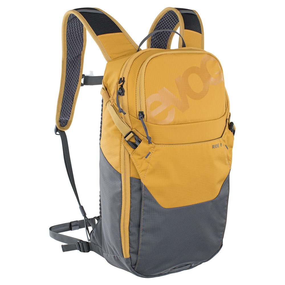 Evoc Ride Performance Backpack 8l + 2l Bladder Loam/Carbon Grey 8 Litre click to zoom image