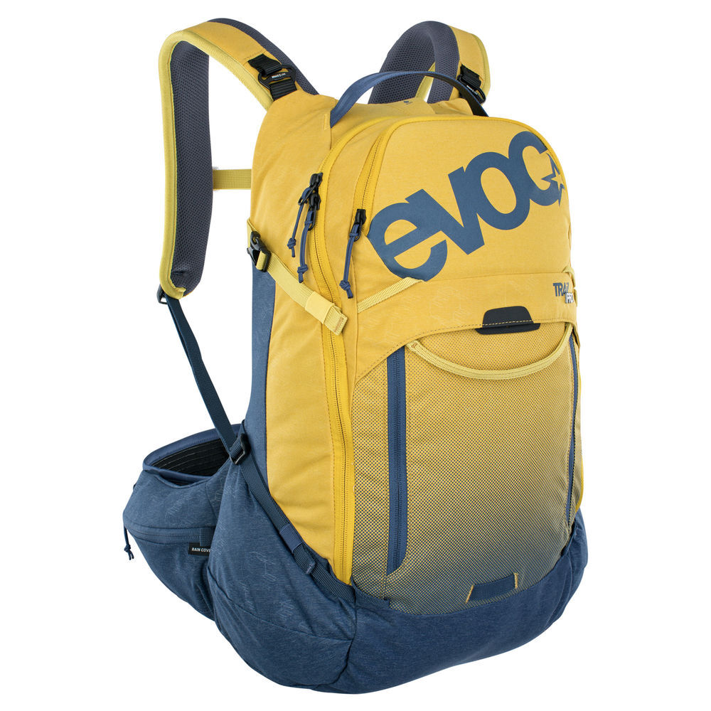 Evoc Trail Pro Protector Backpack 26l Curry/Denim click to zoom image