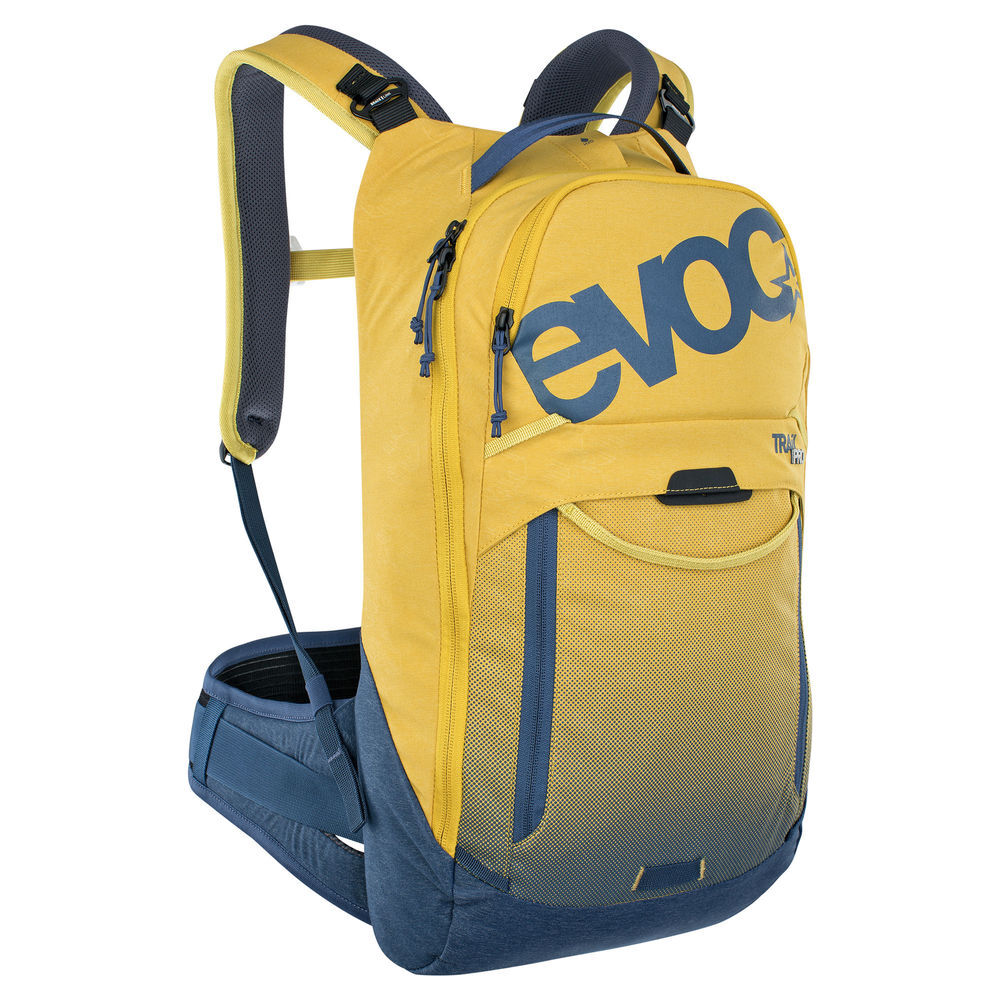 Evoc Trail Pro Protector Backpack 10l Curry/Denim click to zoom image