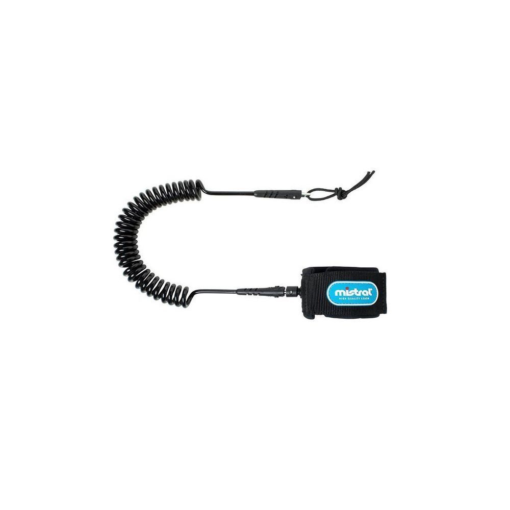 Mistral Coiled Knee Leash Black One Size click to zoom image