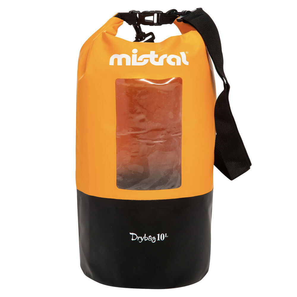 Mistral Drybag With Transparent Window Orange 10l click to zoom image