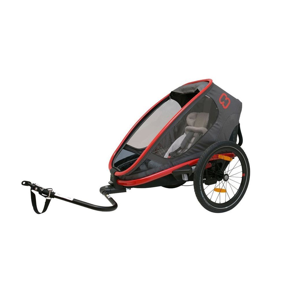 HAMAX Outback One Reclining Trailer Red/Charcoal click to zoom image