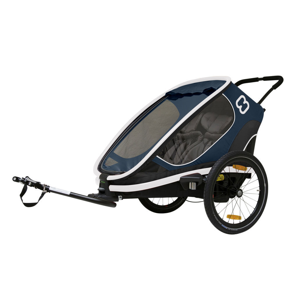 Hamax Outback Twin Child Bike Trailer Navy Twin click to zoom image