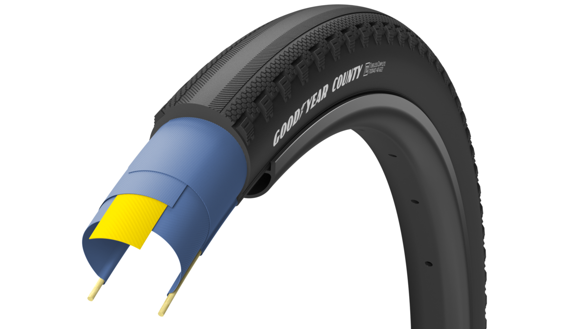 GOODYEAR County (All Terrain) Tubeless Complete Tyre 650x50 Black click to zoom image