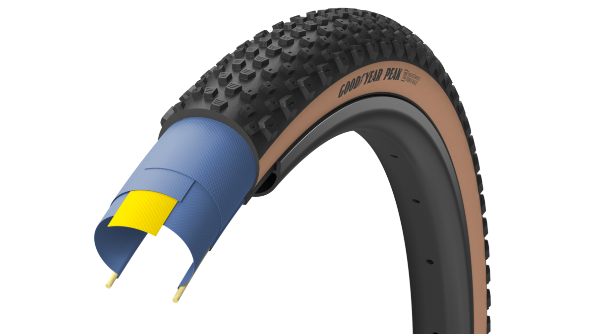 GOODYEAR Peak (All-Terrain) Tubeless Complete Tyre 700x40 Tan click to zoom image