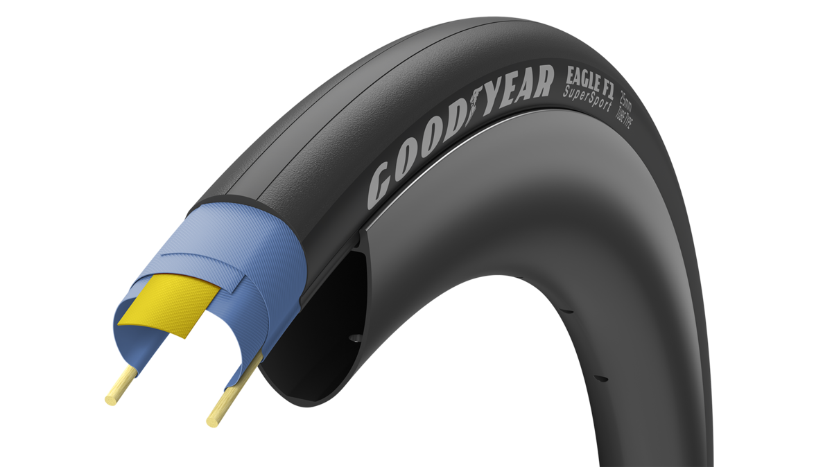 GOODYEAR Eagle F1 SuperSport - Tube Type Road Tyre Tan 2019 700x28 click to zoom image