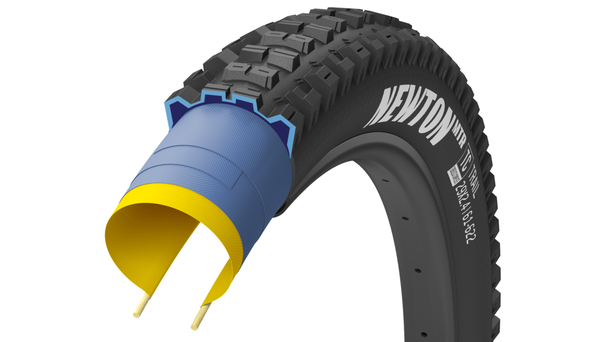 Goodyear Newton MTR Trail Tubeless Complete Rear Tyre 27.5x2.6 Black click to zoom image