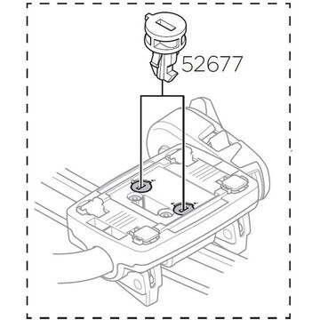 Thule 52677 Lock cylinder for 598