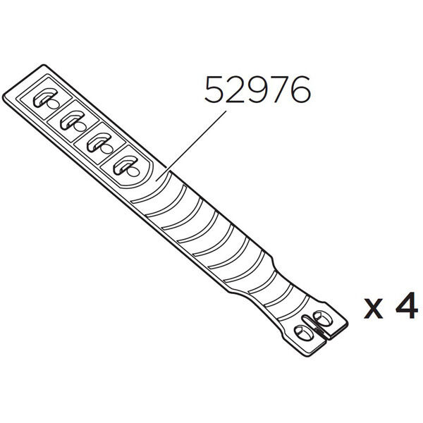 Thule 52976 Roof bar straps for footpacks x 4 click to zoom image