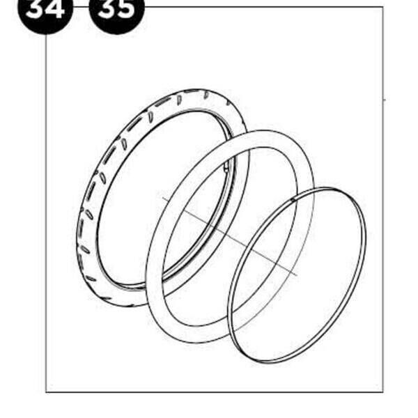 Thule Tyre and tube LH assembly 20 inch, 17-X click to zoom image