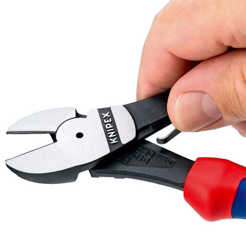 Knipex High Leverage Diagonal Side Cutters W/Grips 180mm click to zoom image