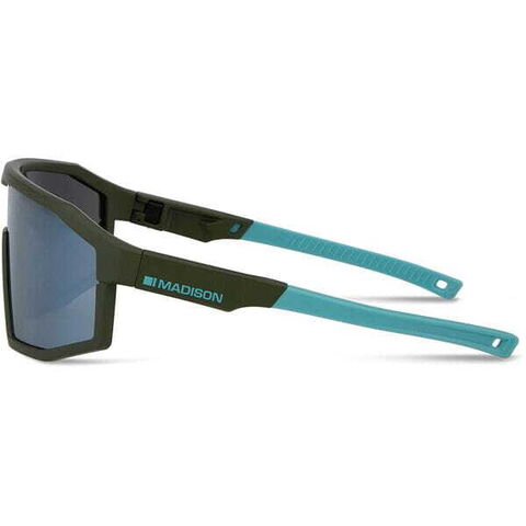 Madison Eyewear Enigma Glasses - 3 pack - matt olive / smoke mirror / amber & clear lens click to zoom image
