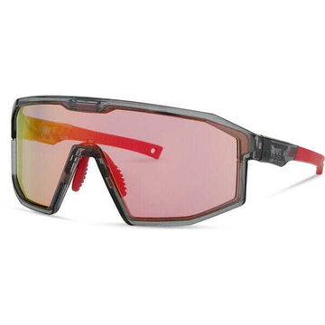 Madison Eyewear Enigma Glasses - crystal smoke / pink rose mirror