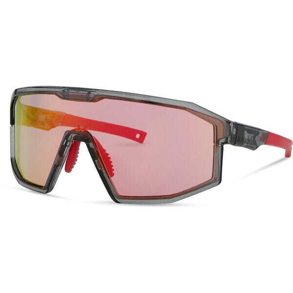 Madison Eyewear Enigma Glasses - crystal smoke / pink rose mirror click to zoom image