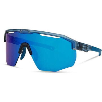 Madison Eyewear Cipher Glasses - 3 pack - crystal gloss blue / blue mirror / amber & clear lens