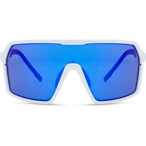 Madison Eyewear Crypto Sunglasses - 3 pack - gloss white / blue mirror / amber & clear lens click to zoom image