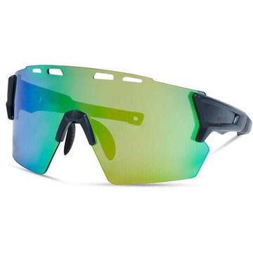 Madison Eyewear Stealth Glasses - matt dark grey / green mirror