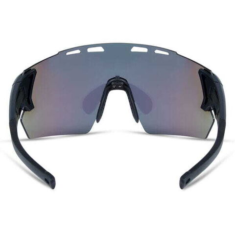 Madison Eyewear Stealth Glasses - matt dark grey / green mirror click to zoom image
