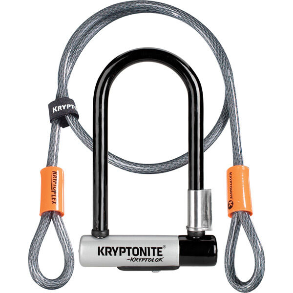 Kryptonite Kryptolok Mini-7 w/ Flex Cable & Flexframe Bracket click to zoom image