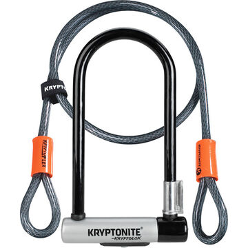KRYPTONITE KryptoLok Standard U-lock with 4 foot Kryptoflex cable